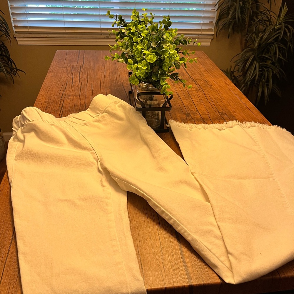 Newbury Kustom Cream Wide Leg Pants